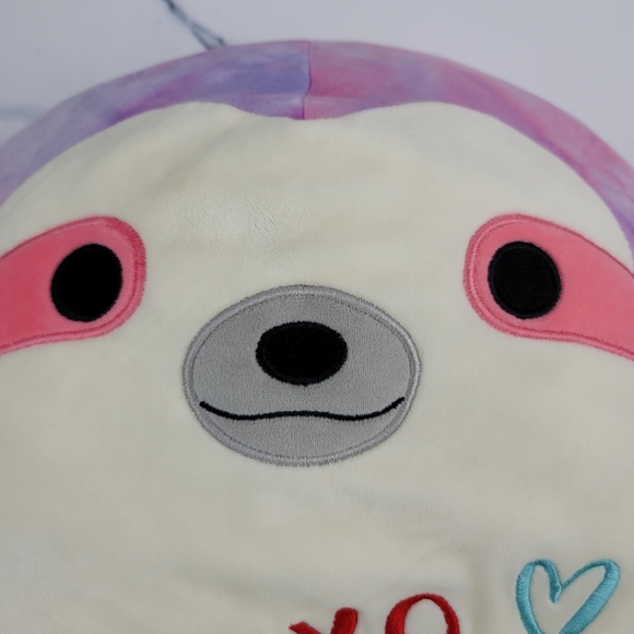Squishmallow SHARIE Tie Tyed Sloth Plush - Picture 3 of 13